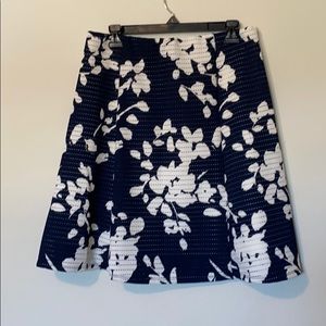 StitchFix Lidia Printed Swing Skirt, Navy, size L